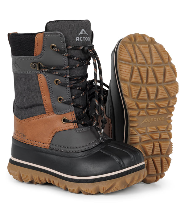 Electro, Tan | Kids Winter Boots with Removable Felt