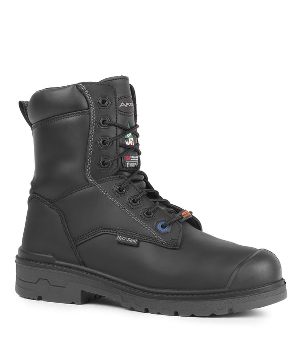 Progum-I-Met (Leather), Black | 8’’ Work Boots | Internal Metguard 