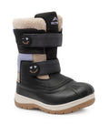 Taffy, Black & Lavender | Kids Winter Boots with Removable Felt