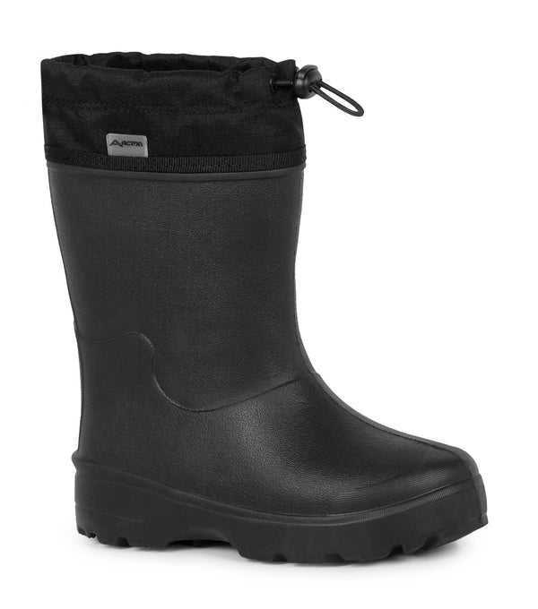 Squishy, Noir | Botte de pluie EVA enfant, doublure amovible isolée