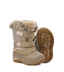 Frosty, Taupe | Bottes d'hiver bébé avec feutre amovible