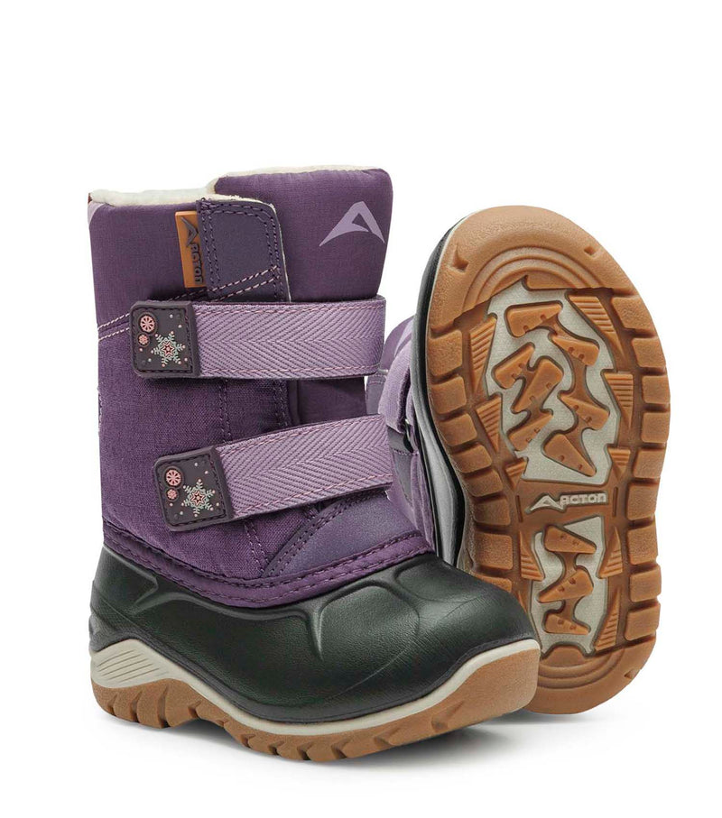 Kiddy, Purple | Kids Winter Boots with Removable Felt