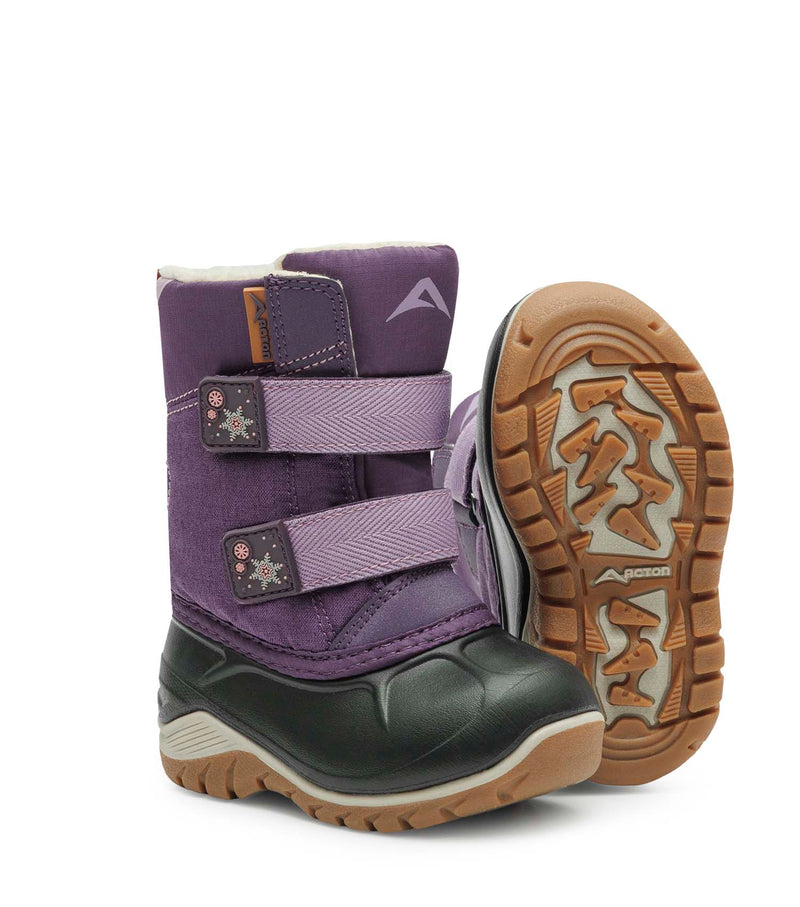 Kiddy, Purple | Baby Winter Boots with Removable Felt