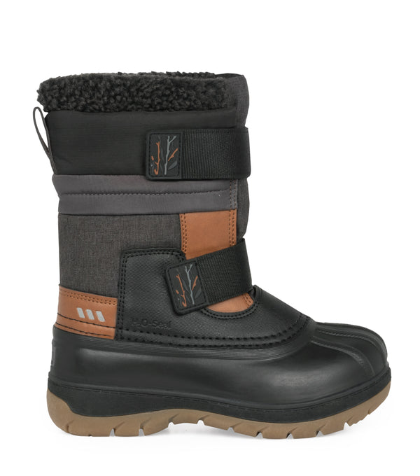 Taffy, Noir  | Bottes d'hiver pour enfants avec feutre amovible