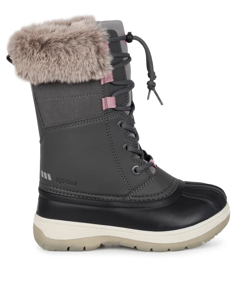 Fizz, Gris | Bottes d'hiver pour enfants avec feutre amovible