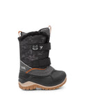 Frosty, Noir et rose | Bottes d'hiver bébé avec feutre amovible