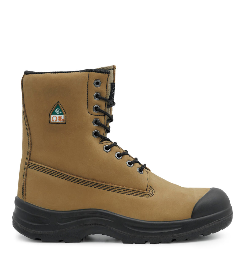 Protect8, Tan 8'' Leather Work Boots