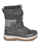 Taffy, Gris et rose  | Bottes d'hiver pour enfants avec feutre amovibl