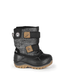 Funky, Black & Grey | Baby Winter Boots with Removable Felt