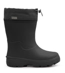 Squishy, Noir | Botte de pluie EVA enfant, doublure amovible isolée