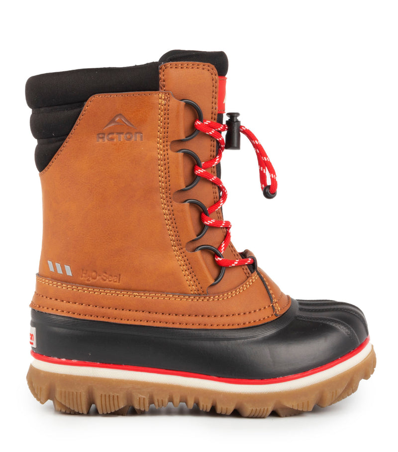Rock, Tan | Kids Winter Boots with Removable Felt