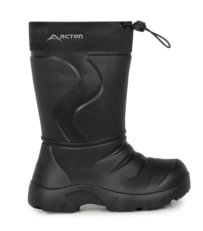 Slushy, Noir | Botte de pluie EVA enfant, doublure amovible isolée