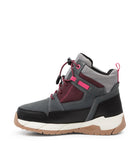 TrailBlazers, Black  and Plum| Mid-Season Hiker Boots for Kids