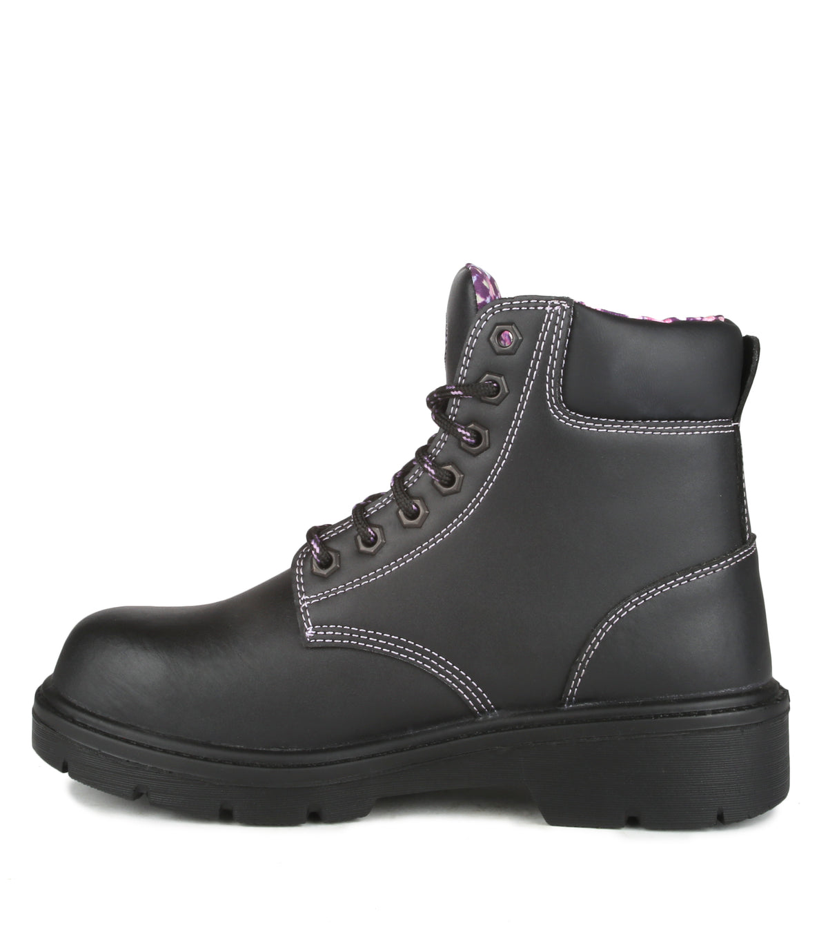 Prolady, Black 5'' Women's Leather Work Boots