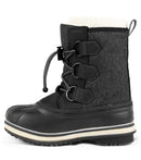 Tom, Black | Kids Winter Boots with Removable Felt