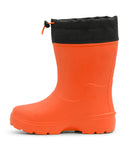 Squishy, Orange | Botte de pluie EVA enfant, doublure amovible isolée