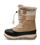 Lolly, Taupe | Kids Winter Boots with Removable Felt