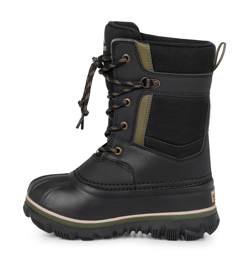 Electro, Noir | Bottes d'hiver pour enfants avec feutre amovible