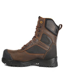 Thor, Brown | 8" Leather Work Boots | Slip Resisting Outsole
