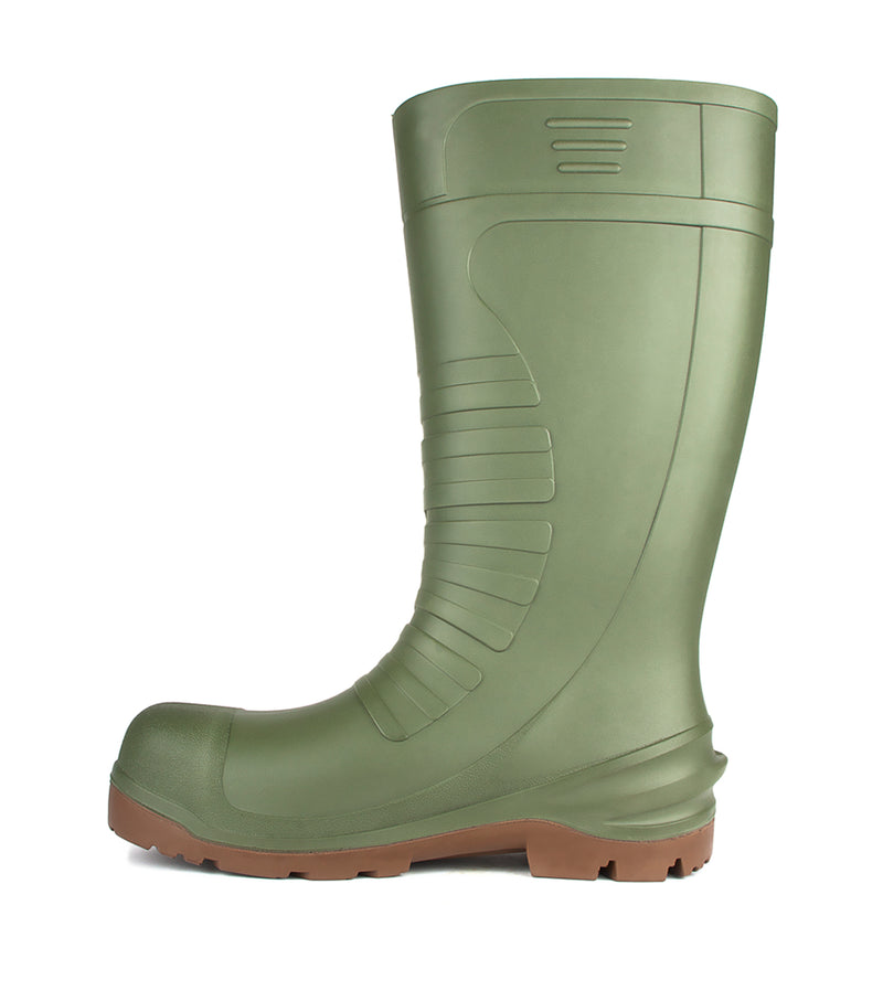 Track II, Green | PU Rain boots | Antimicrobial treatment