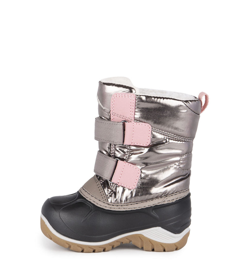 Kiddy, Metallic | Kids Winter Boots with Removable Felt