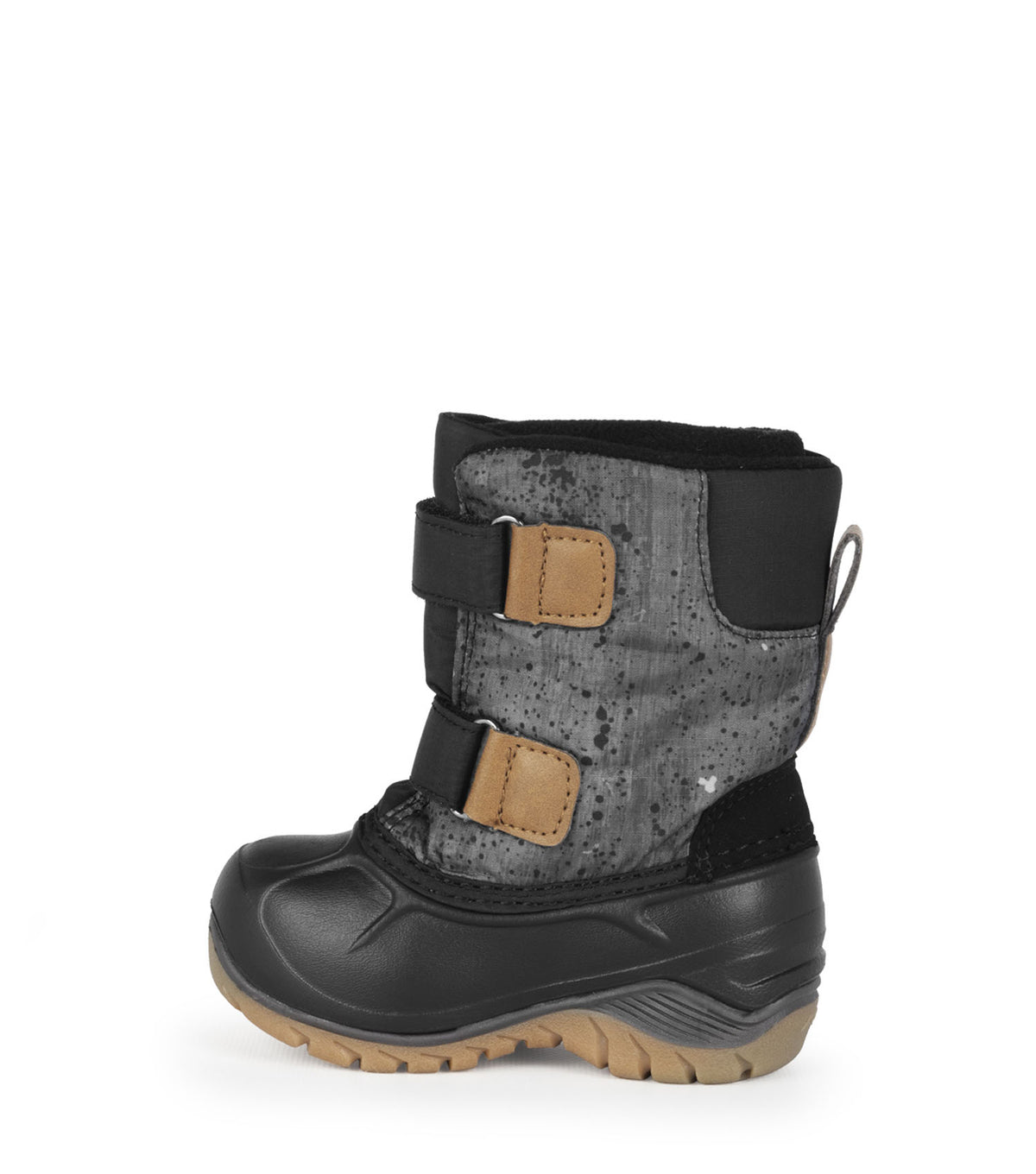 Winter in Montreal [ボディ] & アレンジアウトフィット Funky, Black & Grey | Baby Winter Boots with Removable Felt