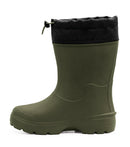 Squishy, Green | EVA Kids Rain Boot, Insulated Removable Liner