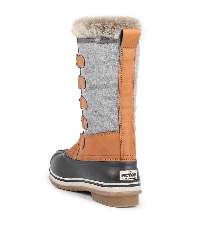 Carolyn, Tan | Bottes d'hiver 12'' pour femme | Feutre amovible