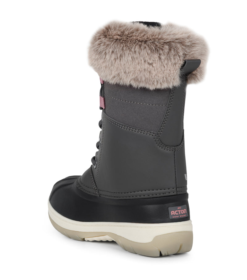 Fizz, Gris | Bottes d'hiver pour enfants avec feutre amovible