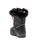 Frosty, Black and Pink | Kids Winter Boots with Removable Felt