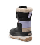 Taffy, Black & Lavender | Kids Winter Boots with Removable Felt