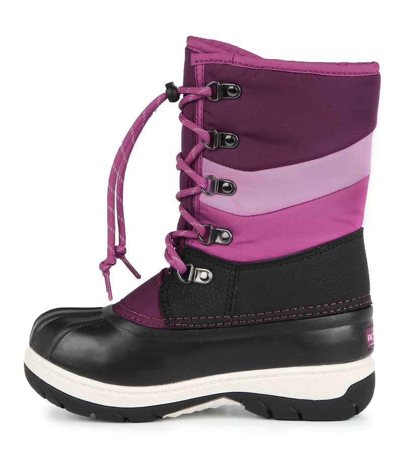 Gummy, Plum | Kids Winter Boots with Removable Felt