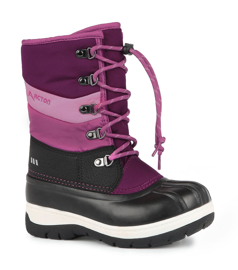 Gummy, Plum | Kids Winter Boots with Removable Felt
